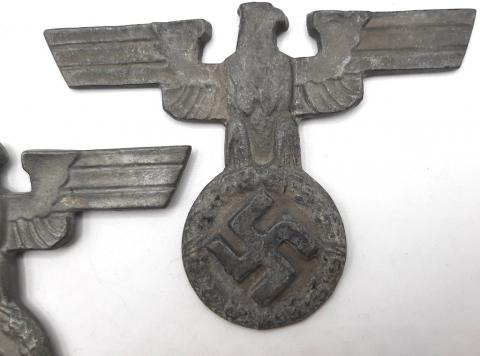 WWII EARLY THIRD REICH SA NSDAP CAST EAGLE INSIGNIAS GERMAN