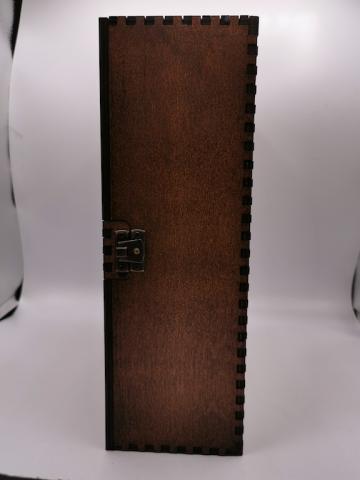POST WAR 3-PIECES WHISKY SET IN WOODEN CASE STAMPED WAFFEN SS - AMAZE YOUR FRIENDS !!