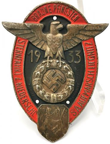 WW2 GERMAN NAZI 1933 Dresden EARLY III REICH BADGE PLATE NSDAP WORKERS