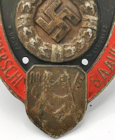 WW2 GERMAN NAZI 1933 Dresden EARLY III REICH BADGE PLATE NSDAP WORKERS