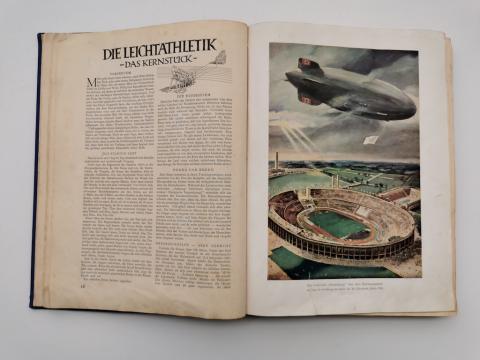 WW2 GERMAN NAZI 1936 OLYMPICS OF BERLIN ADOLF HITLER BOOK BAND II TOME 2 NSDAP