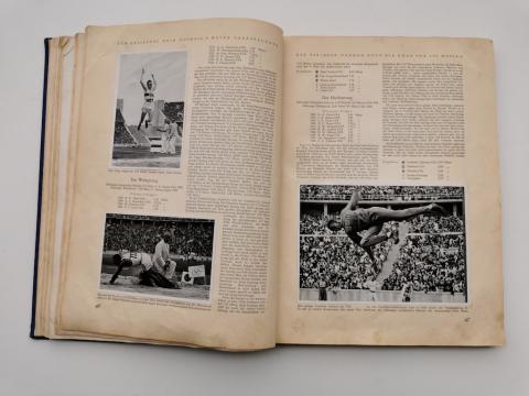 WW2 GERMAN NAZI 1936 OLYMPICS OF BERLIN ADOLF HITLER BOOK BAND II TOME 2 NSDAP
