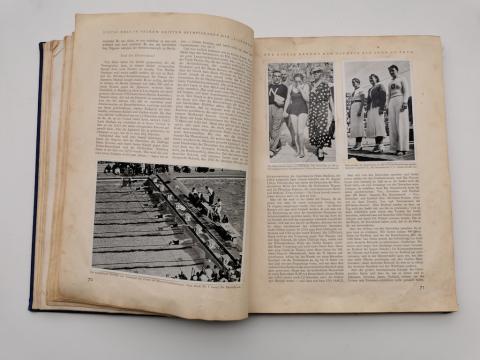 WW2 GERMAN NAZI 1936 OLYMPICS OF BERLIN ADOLF HITLER BOOK BAND II TOME 2 NSDAP