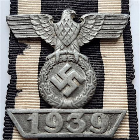 WW2 GERMAN NAZI 2ND CLASS SPANGE OF THE IRON CROSS MEDAL AWARD Funcke & Bruninghaus L/56 ORIGINAL FOR SALE MILITARY DEALER