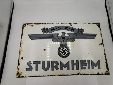 WW2 -  Trilogy about German persecution during the WW2  " A Glimpse of Evil "  Part I / Trilogy - New book  WW2 GERMAN NAZI ORIGINAL NSKK N.S.K.K STURMHEIM STREET SIGN MOTORCYCLE MOTO CLUB HITLER REICH