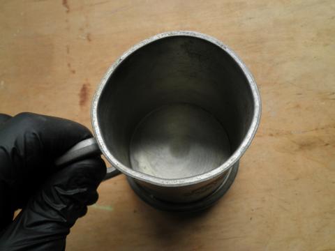 WW2 GERMAN NAZI WAFFEN SS TOTENKOPF DIVISION SILVERWARE MUG SS SKULL ORIGINAL MILITARIA SELLER FOR SALE
