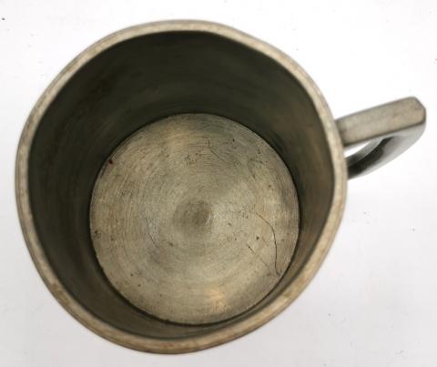 WW2 GERMAN NAZI WAFFEN SS TOTENKOPF DIVISION SILVERWARE MUG SS SKULL ORIGINAL MILITARIA SELLER FOR SALE