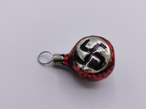 WW2 GERMAN NAZI EARLY THIRD REICH NSDAP HITLER PARTISAN CHRISTMAS ORNAMENT WITH SWASTIKA