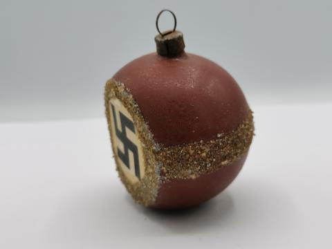 WW2 GERMAN NAZI EARLY THIRD REICH NSDAP HITLER PARTISAN CHRISTMAS ORNAMENT WITH SWASTIKA