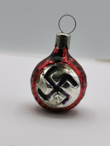 WW2 GERMAN NAZI EARLY THIRD REICH NSDAP HITLER PARTISAN CHRISTMAS ORNAMENT WITH SWASTIKA