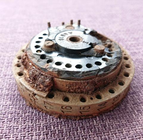 WW2 GERMAN NAZI ORIGINAL ENIGMA MACHINE ROTOR GEAR ENCRYPTION HISTORICAL PIECE WAFFEN SS WEHRMACHT LUFTWAFFE