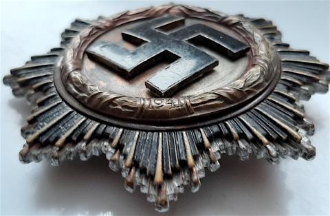 WW2 GERMAN NAZI GERMAN CROSS GOLD BADGE MEDAL AWARD Otto Klein & Co. 134 original for sale