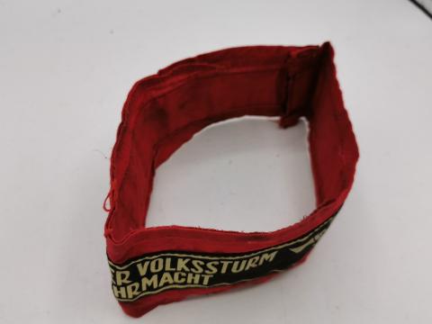 WW2 GERMAN NAZI LATE WAR DEUTSCHER VOLKSSTURM WEHRMACHT TUNIC ARMBAND