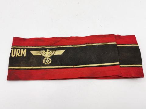 WW2 GERMAN NAZI LATE WAR DEUTSCHER VOLKSSTURM WEHRMACHT TUNIC ARMBAND