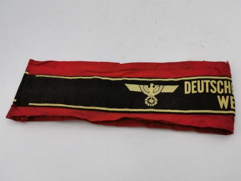 WW2 GERMAN NAZI LATE WAR DEUTSCHER VOLKSSTURM WEHRMACHT TUNIC ARMBAND