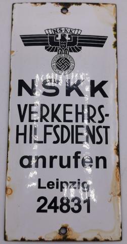 WW2 GERMAN NAZI NSKK N.S.K.K MOTORCYCLE CLUB WALL PANEL SIGN