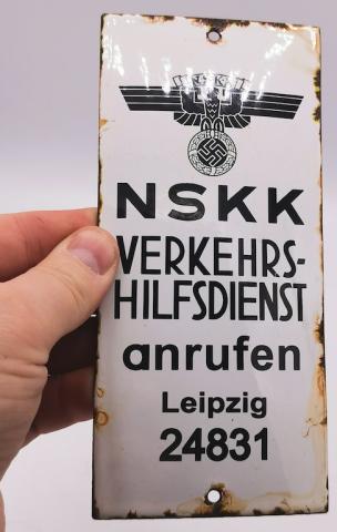 WW2 GERMAN NAZI NSKK N.S.K.K MOTORCYCLE CLUB WALL PANEL SIGN