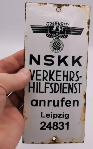 WW2 GERMAN NAZI NSKK N.S.K.K MOTORCYCLE CLUB WALL PANEL SIGN