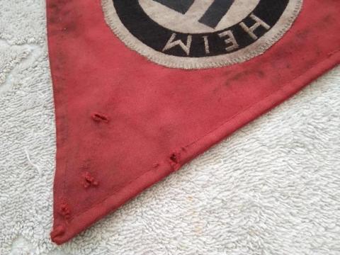 WW2 GERMAN NAZI Heim Ins Reich pennant car flag ADOLF HITLER NSDAP ORIGINAL FOR SALE