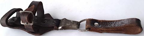 WW2 GERMAN NAZI RARE SA NSKK EARLY DAGGER VERTICAL LEATHER HANGER LOOP BY RZM