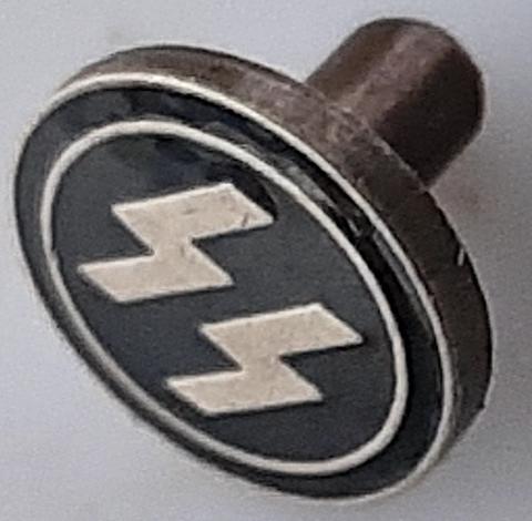 WW2 GERMAN NAZI RARE WAFFEN SS EARLY LATER TRANSITIONAL DAGGER HANDLE GRIP SS RUNES PIN LOGO