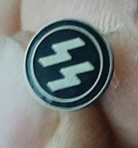 WW2 GERMAN NAZI RARE WAFFEN SS EARLY LATER TRANSITIONAL DAGGER HANDLE GRIP SS RUNES PIN LOGO