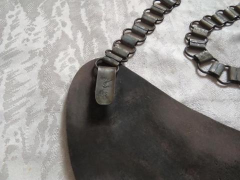 WW2 GERMAN NAZI RARE WAFFEN SS GORGET UNIFORM RZM ORIGINAL POLIZEI