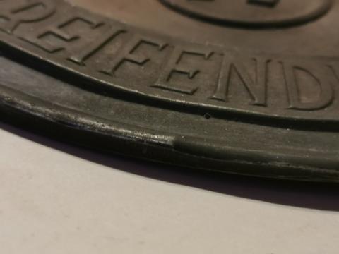 WW2 GERMAN NAZI WAFFEN SS GORGET UNIFORM RZM ORIGINAL POLIZEI