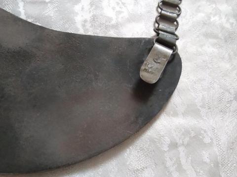 WW2 GERMAN NAZI RARE WAFFEN SS GORGET UNIFORM RZM ORIGINAL POLIZEI