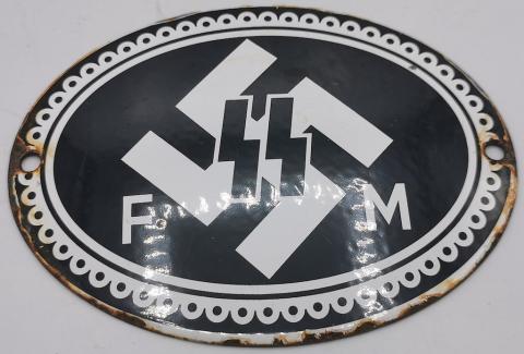 WW2 GERMAN NAZI WAFFEN SS MEMBERSHIP SIGN PIN ORIGINAL FOR SALE MILITARIA DEALER