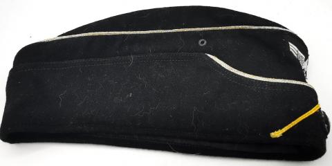 WW2 GERMAN NAZI WEHRMACHT PANZER GRENADIER OFFICER OVERSEAS CAP HEADGEAR ORIGINAL FOR SALE SELL MILITARY DEALER