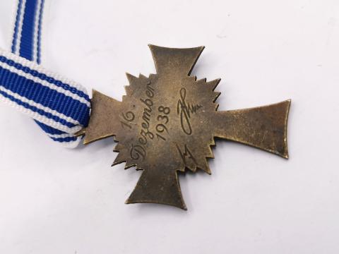 WW2 GERMAN NAZI SET OF BRONZE SILVER AND GOLD MOTHER CROSS MEDAL AWARD SET