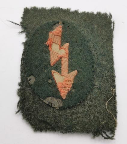WW2 GERMAN NAZI USA VET SOUVENIR BATTLEFIELD TUNIC REMOVED COLLAR TAB SET SLEEVE PATCH OFFICER ARMORED FORCES