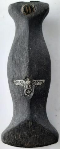 WW2 GERMAN NAZI WAFFEN SS EARLY DAGGER GRIP WOODEN HANDLE ANODIZED EICKHORN SOLINGEN BOKER PUMA