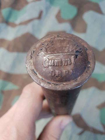 WW2 GERMAN NAZI WAFFEN SS CONCENTRATION CAMPS KAPO POLIZEI POLICE D.R.G.M STICK TRUNCHEON SIPO