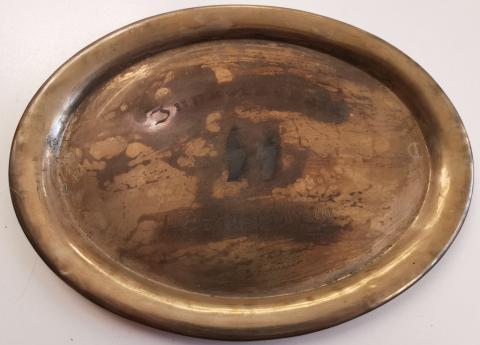 WW2 GERMAN NAZI WAFFEN SS JUNKER SCHOOL SILVERWARE TRAY totenkopf ss cuttelry