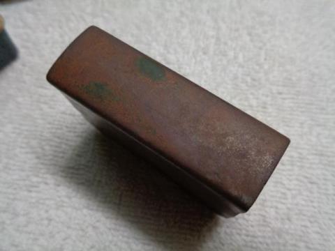 WW2 GERMAN NAZI WAFFEN SS MATCHES METAL COVER CASE WITH SS RUNES RELIC GROUND DUG FOUND