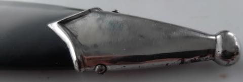 WW2 GERMAN NAZI WAFFEN SS NSKK DAGGER SCABBARD EARLY NICKEL STEAL MAGNETIC