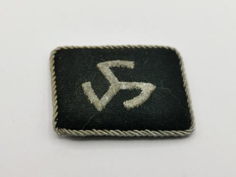 WW2 GERMAN NAZI WAFFEN SS OFFICER 27TH SS FREIWILLIGEN PANZER GRENADIER DIVISION LANGEMARCK COLLAR TAB