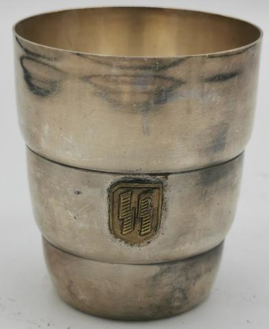 WW2 GERMAN NAZI WAFFEN SS SILVER CUP RZM SILVERWARE III REICH HITLER ORIGINAL SHOP