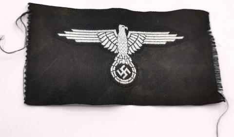 WW2 GERMAN NAZI WAFFEN SS SLEEVE EAGLE INSIGNIA TUNIC PATCH FLATWIRE OFFICER