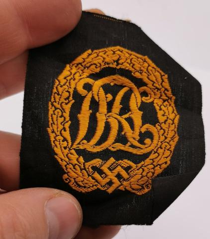 WW2 GERMAN NAZI WEHRMACHT ARMY DRL SPORTS CLOTH TISSUS PATCH BADGE INSIGNIA