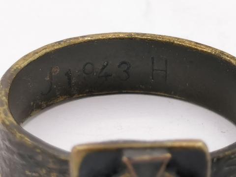 WW2 GERMAN NAZI WEHRMACHT SOLDIER SWASTIKA  RING original for sale dealer