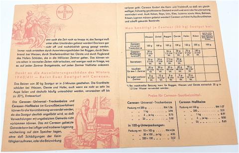 MONOWITZ I.G FARBEN INDUSTRIES ZYKLON B POISON CERESAN ADVERTISING POSTER BAYER GIFT WW2 GERMAN NAZI RARE CONCENTRATION CAMP AUSCHWITZ 