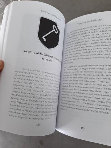 THE VOICES OF THE WAFFEN SS BOOK BY GERRY VILLANI - GREAT CHRISTMAS SS GIFT!!!