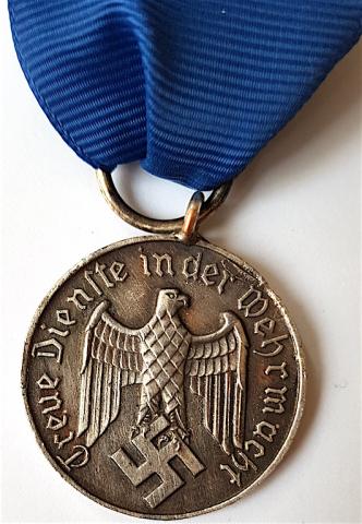 WW2 GERMAN NAZI 12 YEARS IN THE WEHRMACHT MEDAL AWARD