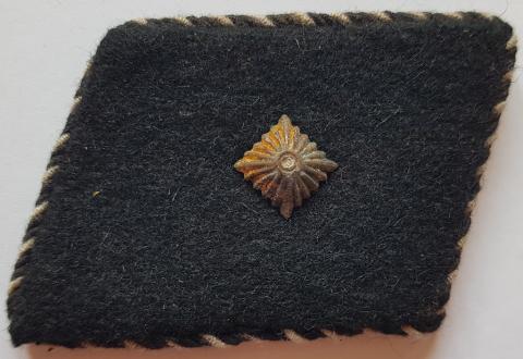 WW2 GERMAN NAZI ALLGEMEINE SS RANK COLLAR TAB OFFICER - TUNIC REMOVED UNIFORM EARLY SS