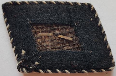 WW2 GERMAN NAZI ALLGEMEINE SS RANK COLLAR TAB OFFICER - TUNIC REMOVED UNIFORM EARLY SS