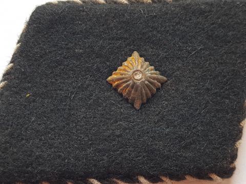 WW2 GERMAN NAZI ALLGEMEINE SS RANK COLLAR TAB OFFICER - TUNIC REMOVED UNIFORM EARLY SS