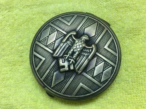 WW2 GERMAN NAZI AMAZING RARE THIRD REICH METAL CASE with EAGLE & SWASTIKA